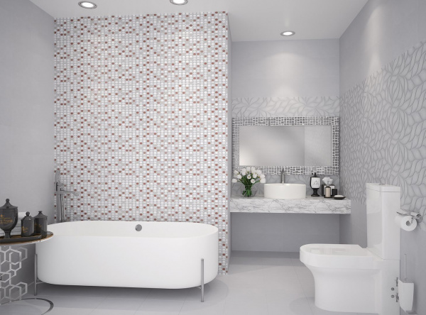 Керамическая плитка настенная Eletto Ceramica MALWIYA MILK FLORIS 24,2*70 1с, 506931101