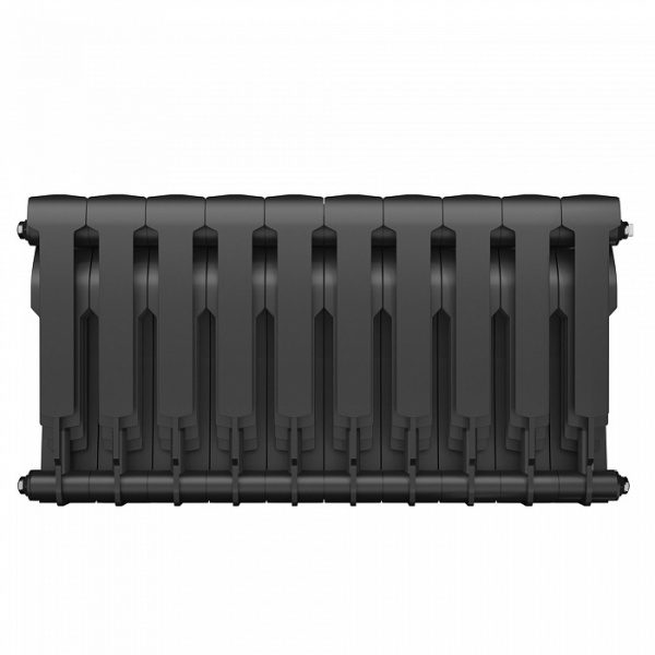 Радиатор биметаллический Royal Thermo BiLiner 350 /Noir Sable - 10 секций, черный графитовый, RTBNS3