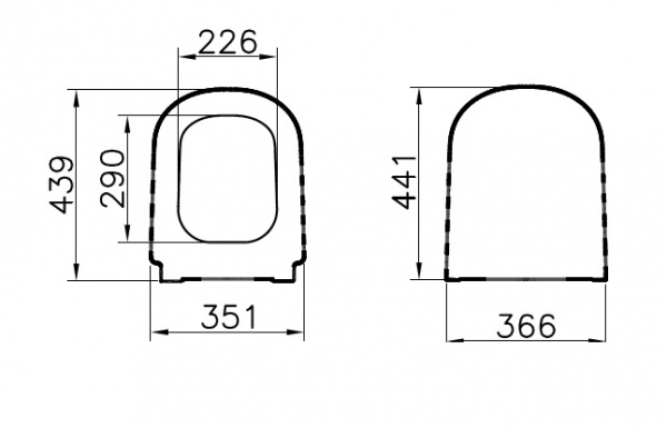 Сиденье микролифт для унитазов D-Light 104-003-009