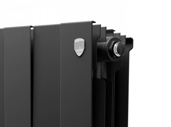 Радиатор биметаллический Royal Thermo PianoForte 300 /Noir Sable - 12 секций, черный графитовый, RTP