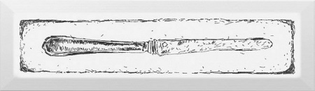 Декор Kerama Marazzi Knife чёрный 8,5х28,5 NT\B25\9001