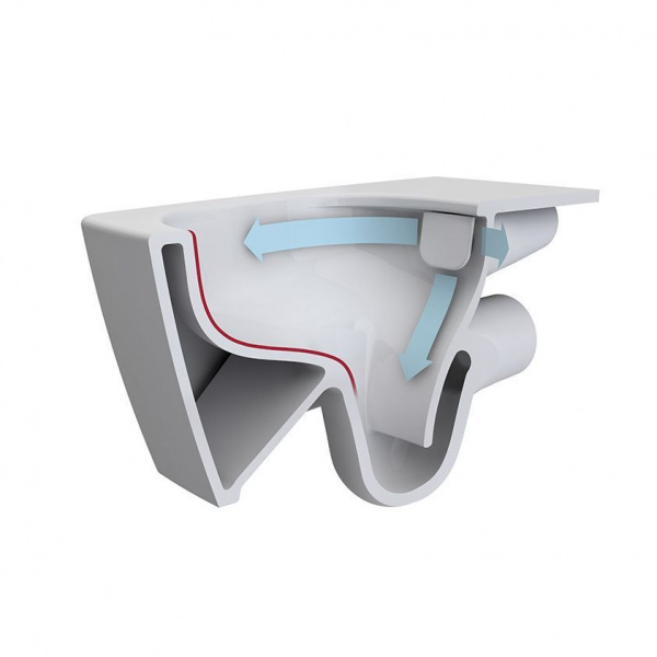 Унитаз подвесной Vitra  D-Light , безободковый, 5911B003-1086