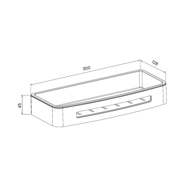 Полка IDDIS  Optima Home, черный, SHE10SBi44