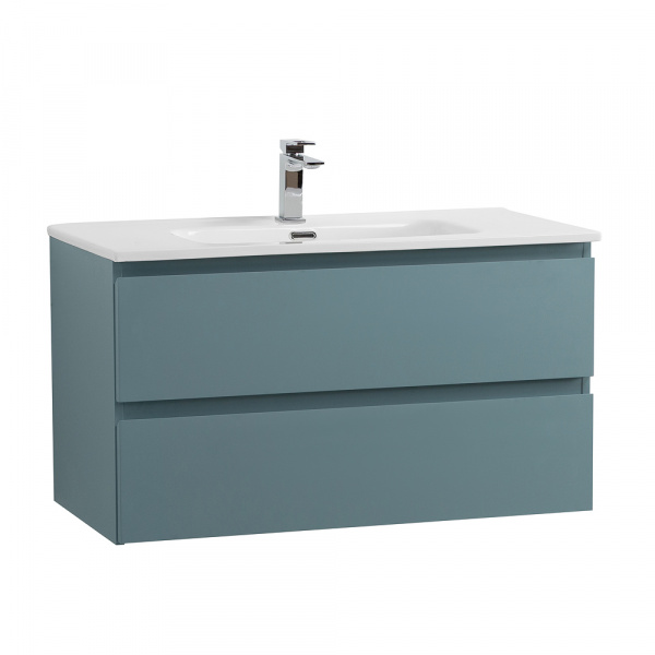 Тумба под раковину BelBagno KRAFT-800-2C-SO-AO, голубой матовый