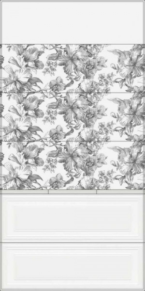Плитка керамическая настенная Kerama Marazzi Монфорте белый мат 20x120, 31001R
