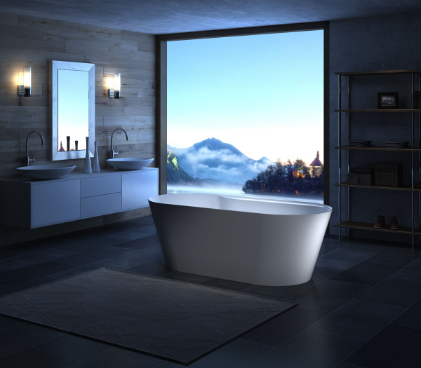 Ванна акриловая BelBagno 178*84 см, белая, BB14