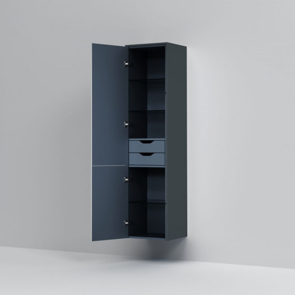 Шкаф-колонна подвесной AM.PM INSPIRE V2.0 40 см, push-to-open, графит матовый, M50ACHX0406GM