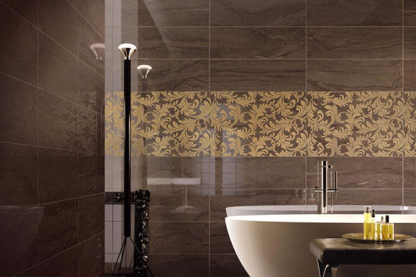 Декор настенный Atlas Concorde Suprema Bronze Brokade 25х75х0,85