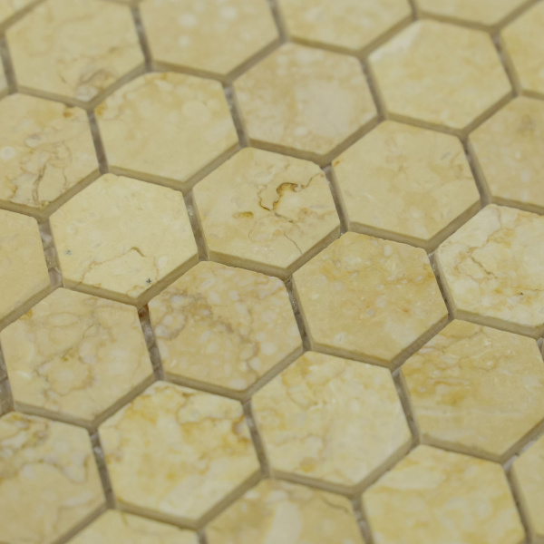 Мозаика Pietrine Hexagonal - "соты" Botticino MAT (18x30х6) 285x305x6