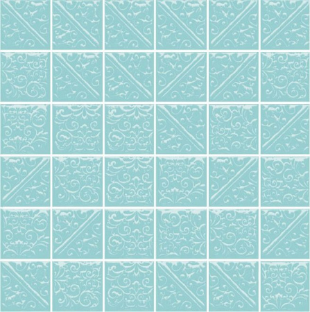 Мозаика Kerama Marazzi Ла-Виллетт 30,1х30,1 бирюзовый 21026