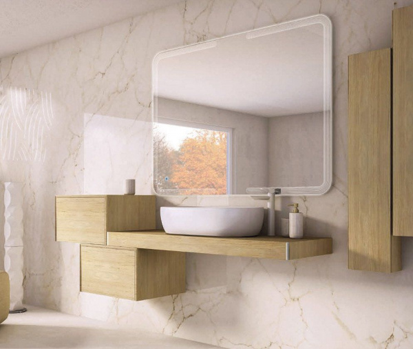 Консоль подвесная Cezares TAVOLONE 90x43x8, 41581 Rovere tabacco