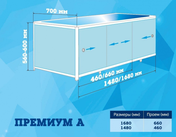 Панель Метакам Премиум А белый 168*56 на алюминиевом  каркасе