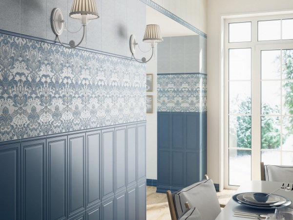 Плинтус Kerama Marazzi Лувр 20х10 синий FMC013