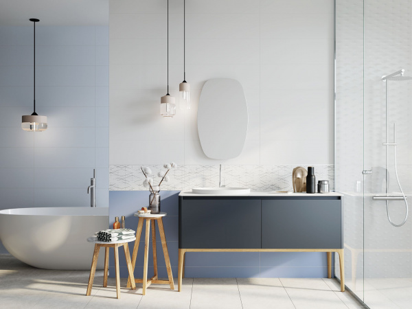 Керамическая плитка настенная Meissen Keramik Trendy  многоцветный 25x75 TYU453