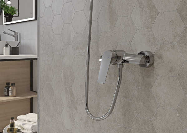 Мозаика Cersanit Лофтхаус (Lofthouse) серый рельеф 28,3х24,6, LS6O096