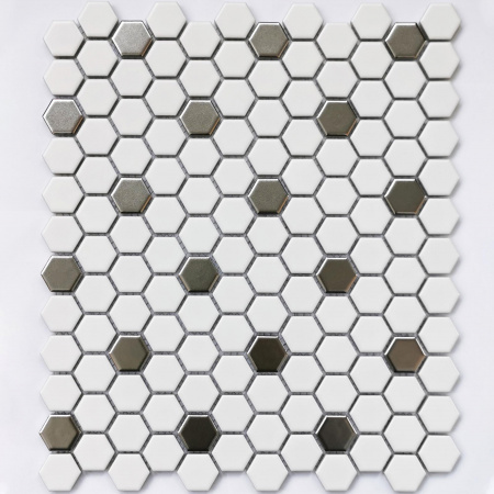 Керамическая мозаика Bonaparte Babylon Silver matt