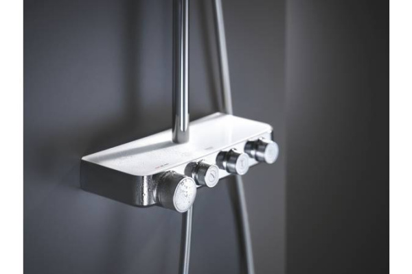 Душевая система Grohe Euphoria SmartControl 310 DUO с термостатом для душа, белая луна, 26507LS0