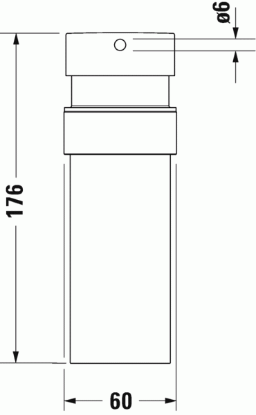 Дозатор Duravit Starck T для мыла, настенный, чёрный матовый / стекло матовое, 0099354600