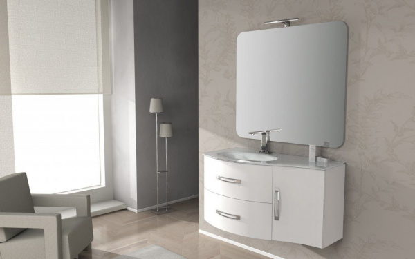Тумба подвесная для раковины Cezares STING 69x52x55, 54657 Bianco Lucido