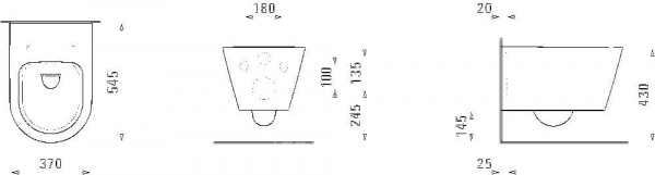 Унитаз подвесной Laufen K BY LAUFEN Rimless, 8.2033.6.400.000.1