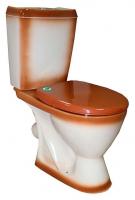 Унитаз-компакт Rosa Ресса  (коричнев), с крышкой полипропилен, КК 3025