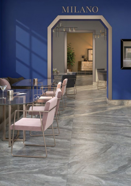 Керамическая плитка напольная Kerama Marazzi Милан Гриджио серый 119,5x119,5x11, DL013000R