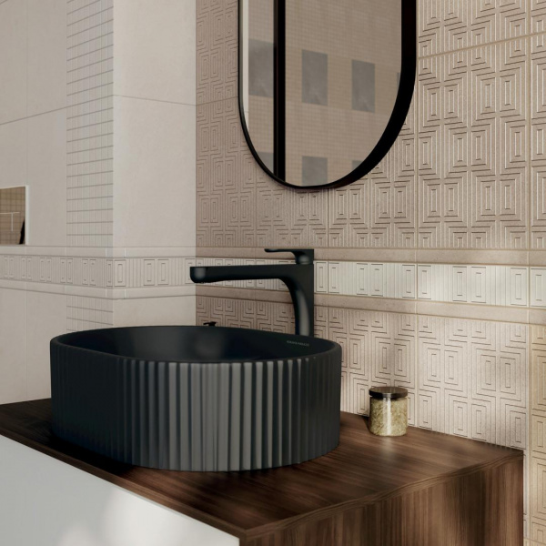 Бордюр Kerama Marazzi Матрикс серый 20х5,7, OS\B242\8343