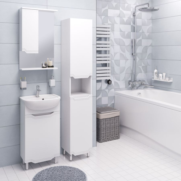 Зеркало-шкаф Aqua de Marco Виктория, 45см, белый, левый, 1045CVIC