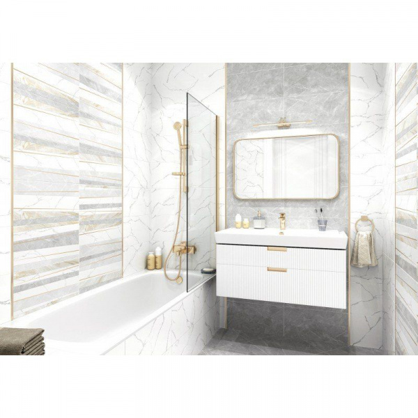 Керамическая плитка настенная AltaCera Сенс темный / Sens Dark 250*500*9, WT9SES25