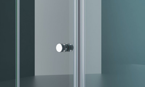 Душевая дверь BelBagno 1300x1950, прозрачное стекло, хромированный профиль, ALBANO-BS-13-30+100-C-Cr