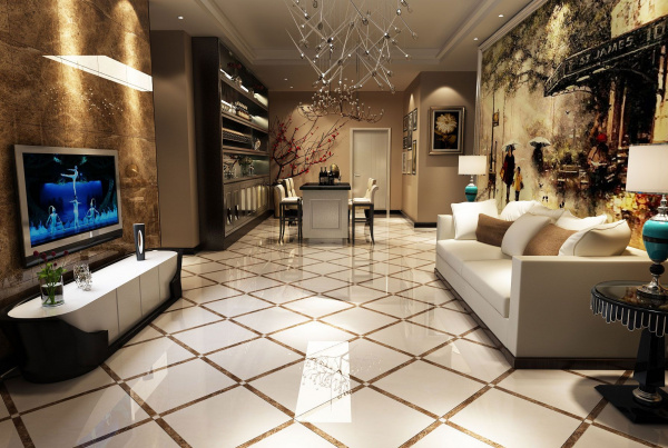 Керамическая плитка напольная Eurotile Ceramica KAMILA DARK 49,5х49,5, 821 KMU2BR