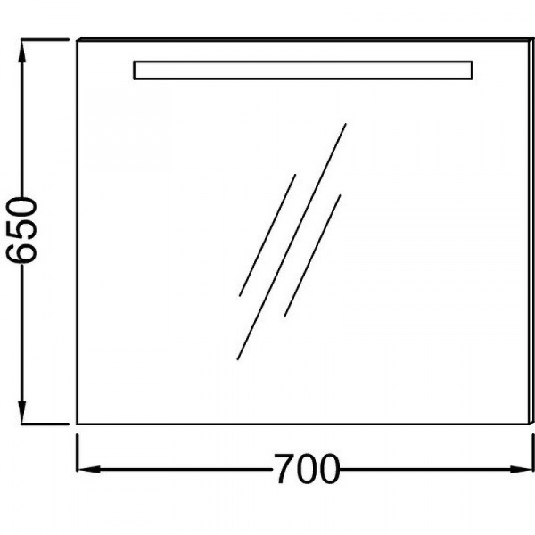 Зеркало с подсветкой Jacob Delafon Parallel, 70 см, EB1412-NF