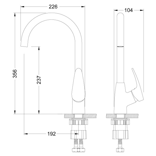 Смеситель для кухни Lemark LINARA, LM0405C