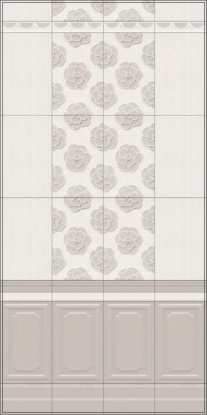 Плитка Kerama Marazzi 25х40 Багатель панель 6363