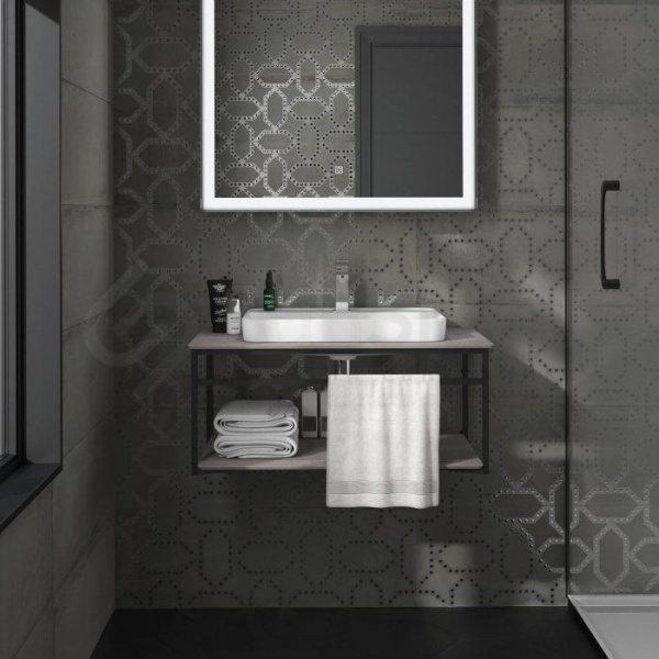 Раковина Kerama Marazzi Plaza/Плаза 55х40 см встраиваемая сверху, PLR.wbi.55.1