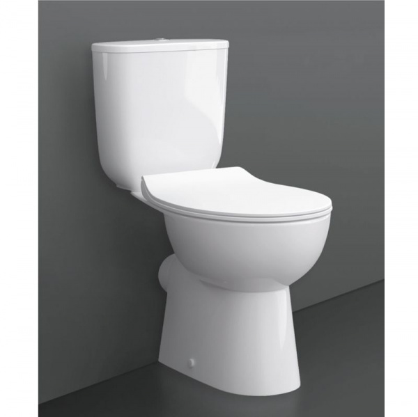 Унитаз-компакт Керамин Гольф R с сиденьем Slim микролифт, белый, CS00076899