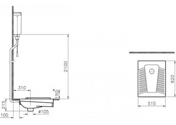 Чаша Генуя Arkitekt, цвет белый 6814L003-0054