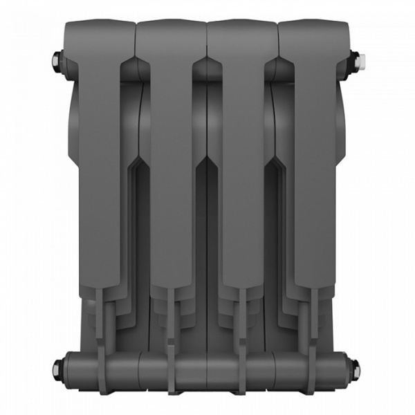 Радиатор биметаллический Royal Thermo BiLiner 350 /Silver Satin - 4 секции, серебристый, RTBSS35004