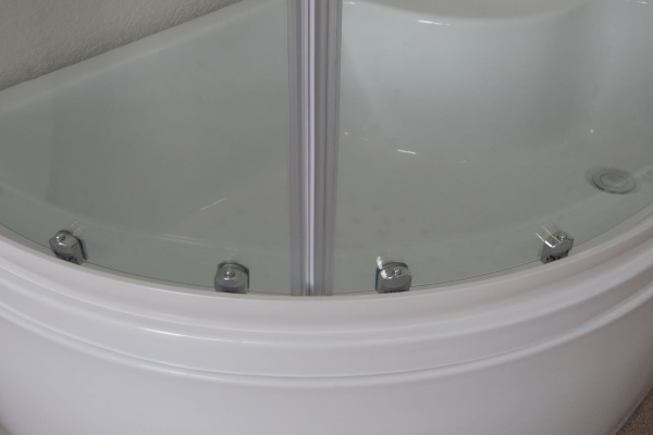 Душевая кабина Royal Bath 120х80х200, прозрачное стекло, белый профиль, правый, RB 8120BK-T-R
