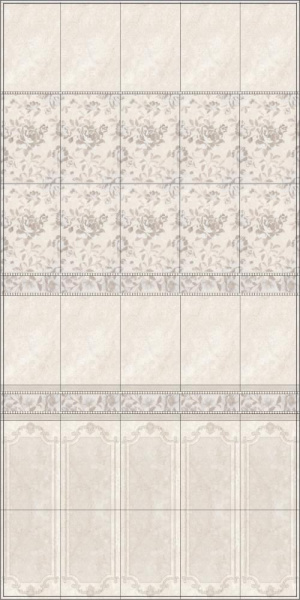 Плитка настенная Kerama Marazzi Лютеция 20х30 беж темный панель 8302