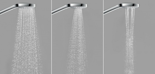 Душевая лейка Hansgrohe Croma Select E 110 Vario EcoSmart, хром/белый, 26813400